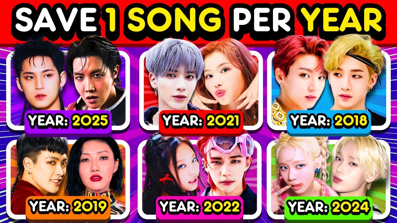 ✨ SAVE ONE KPOP SONG PER YEAR: From 2025 to 2016 🎵 (6 Songs Each Year)