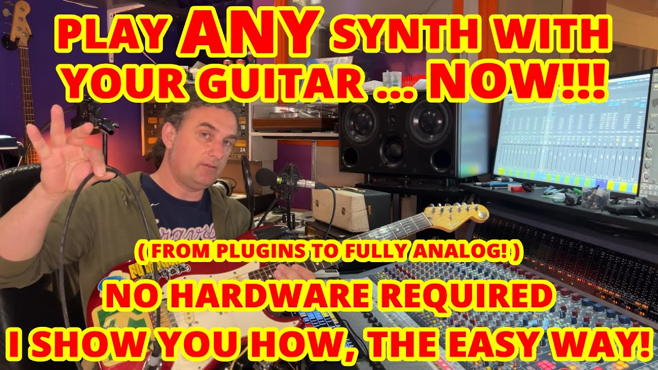 Play ANY synth or Plugin with YOUR guitar, no extra hardware. midi guitar just got way better Part 1