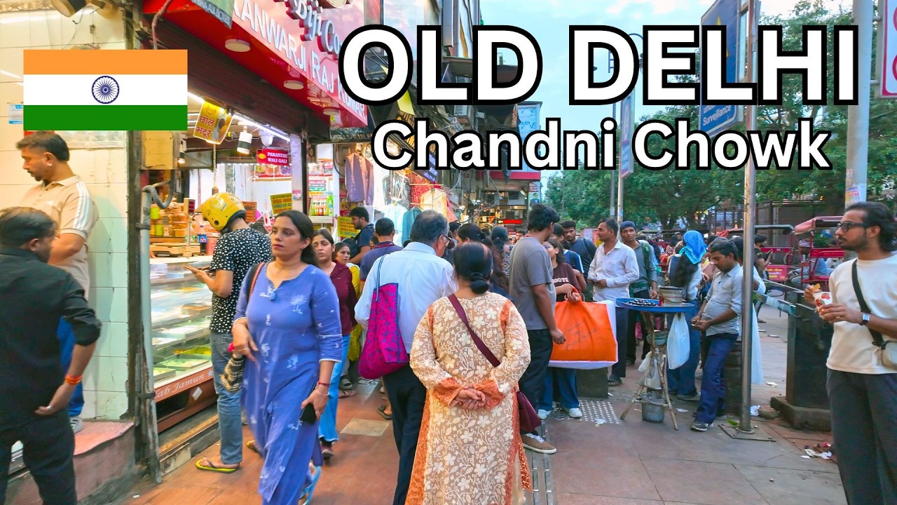 Chandni Chowk Market, Old Delhi 🇮🇳 | Busy Streets & Market Life (4K Walking Tour 2026)
