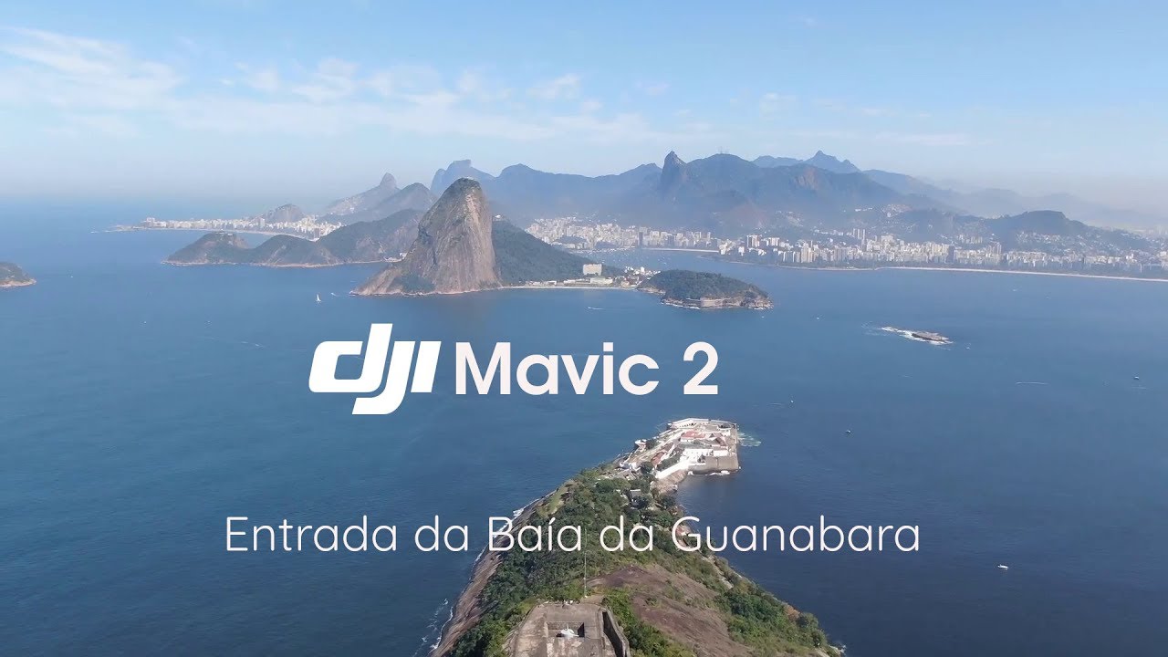 Drone visita Forte do Pico e filma Entrada da Baia da Guanabara