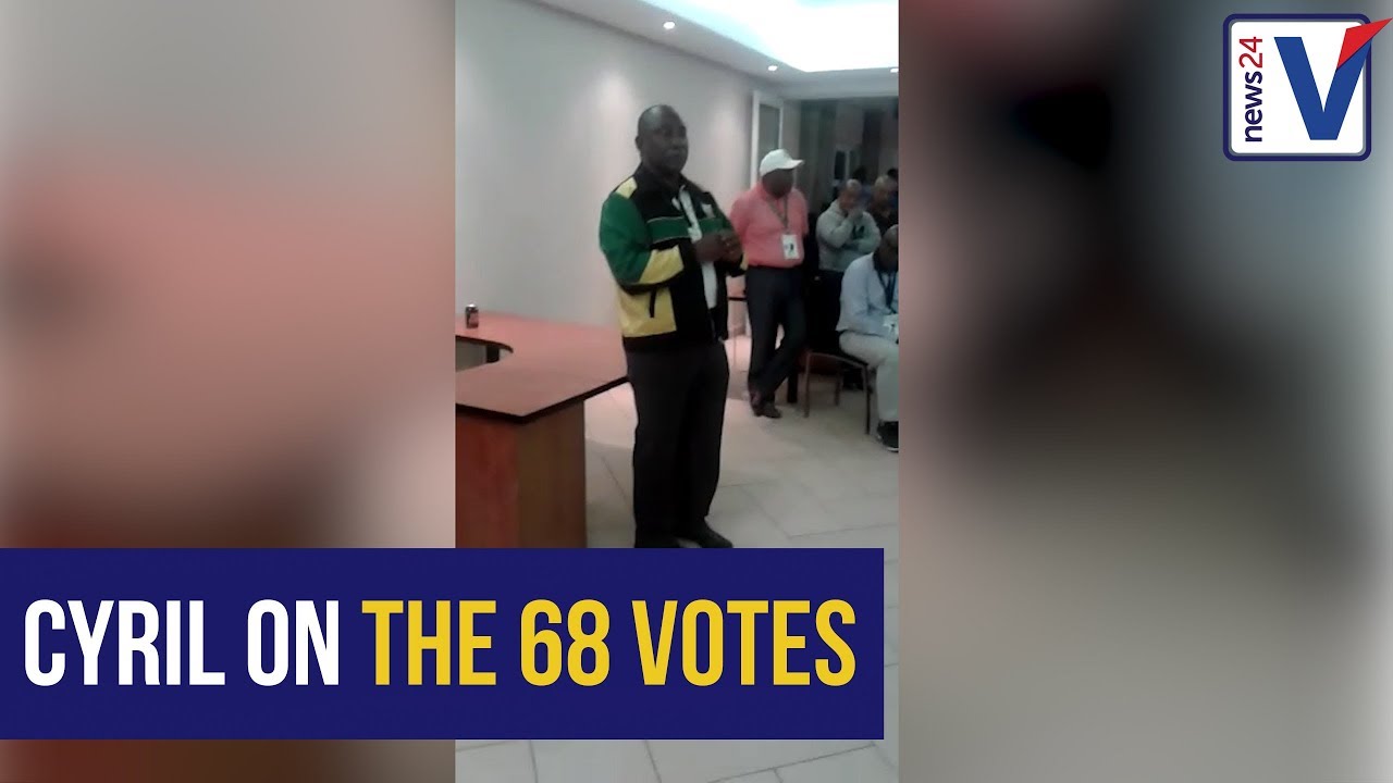 Cyril Ramaphosa addresses disputed 68 votes