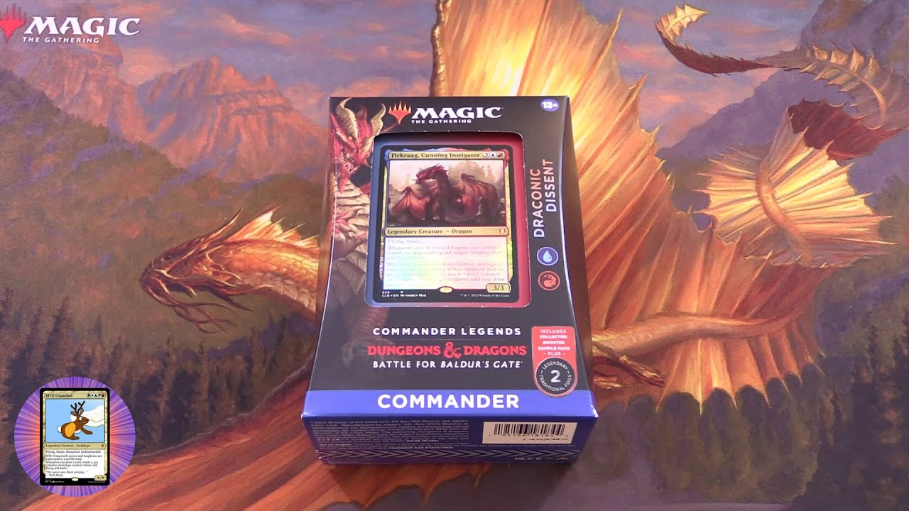 Commander Legends 2 Commander Deck: Draconic Dissent Unboxed