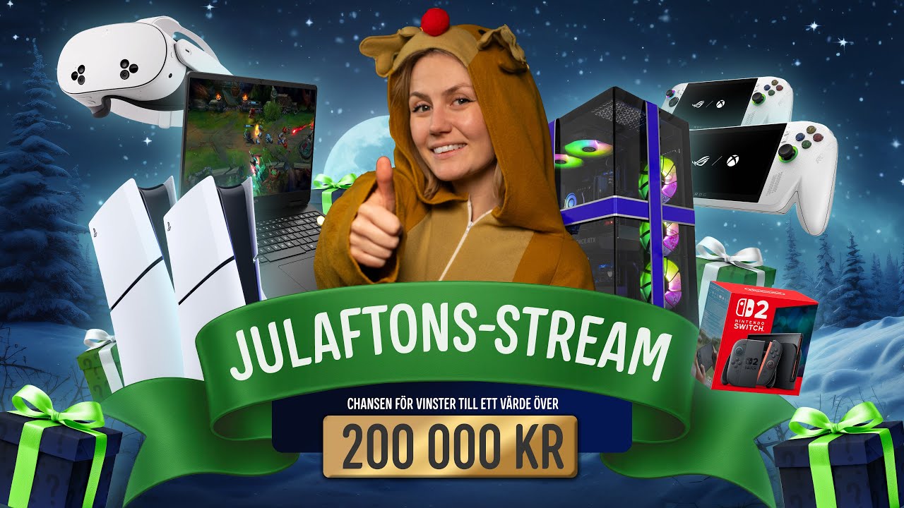 JULAFTONSTREAM Med Elgiganten Gaming och L22!