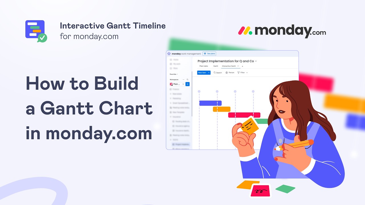 Как построить диаграмму Ганта на monday.com