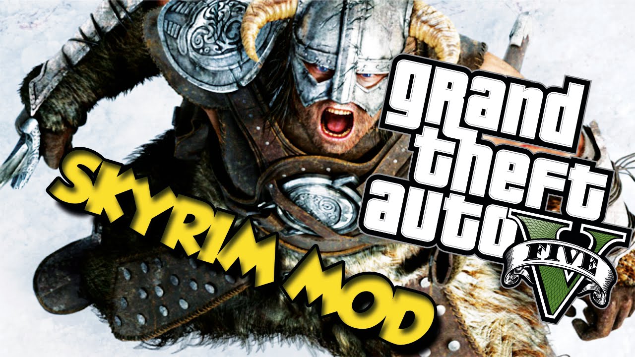 GTA V SKYRIM MOD | GTA V NA MODACH - FUS RO DAH + DOWNLOAD [PL]