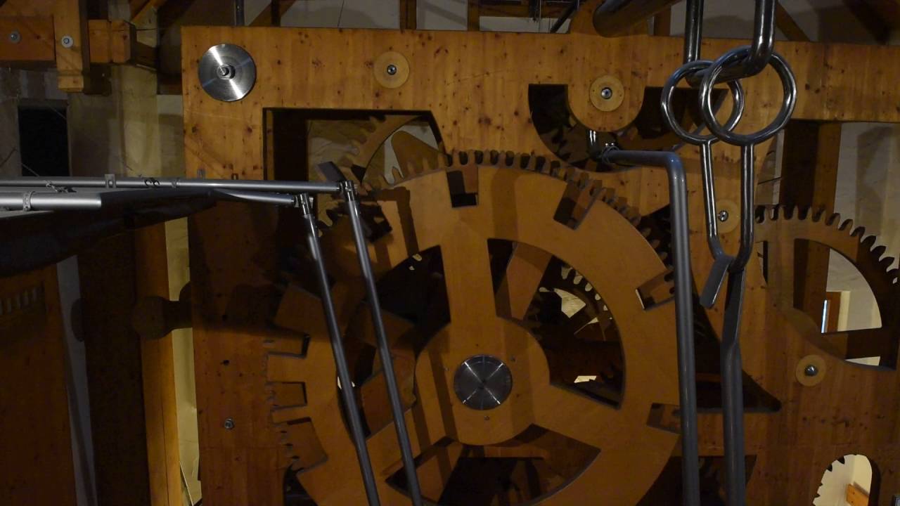 Inside the world's largest cuckoo clock in Triberg, Germany
