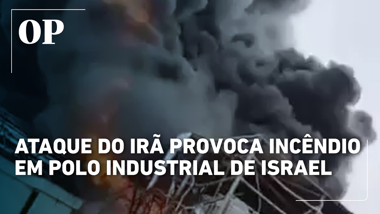 Inc&ecirc;ndio atinge polo industrial de Israel ap&oacute;s ataque do Ir&atilde;; veja imagens 