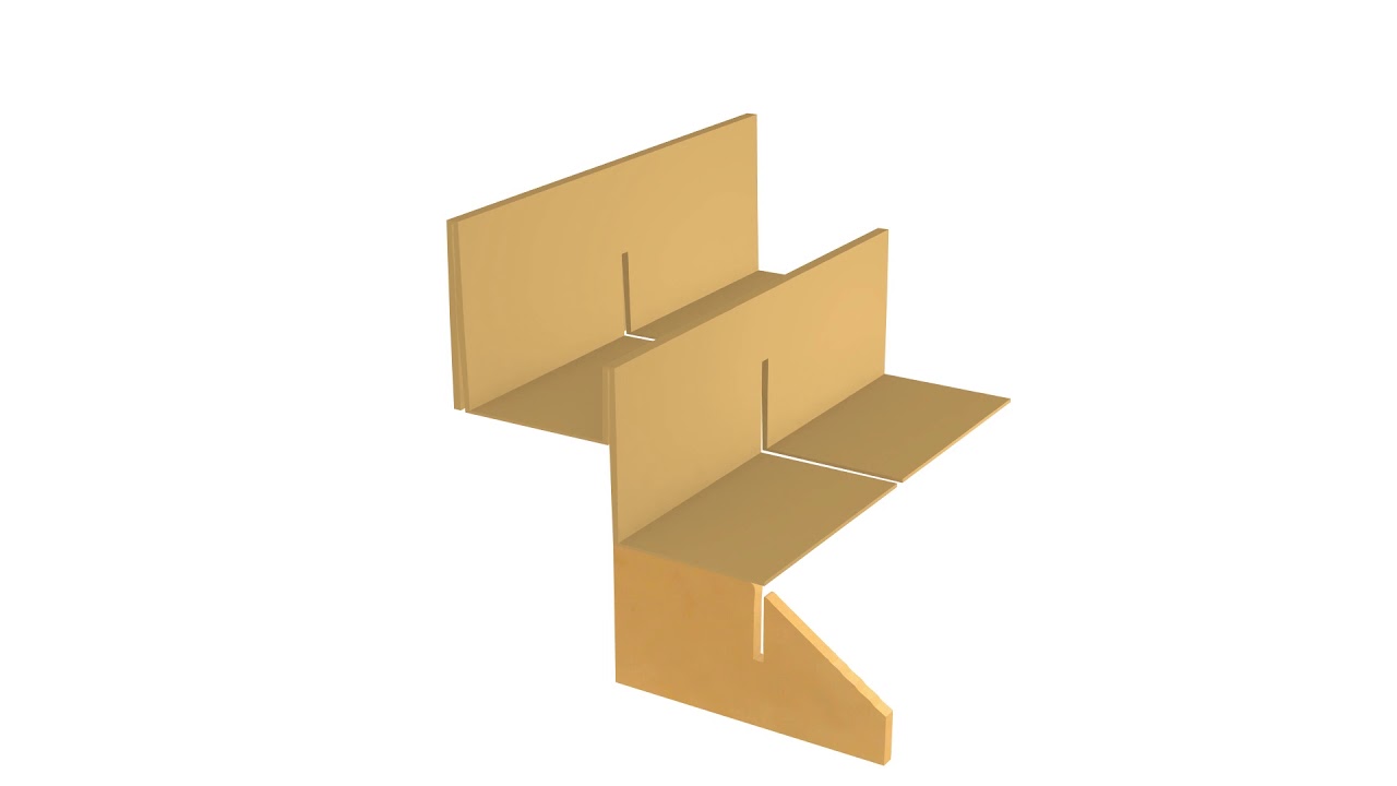 Assembly animation for Stand-Store four pocket display stands