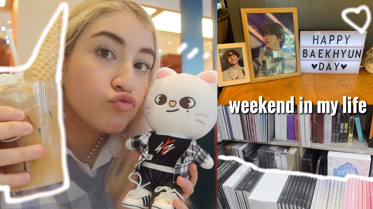 weekend in seoul vlog / kpop album shopping, good food, bt21 & a BIG haul
