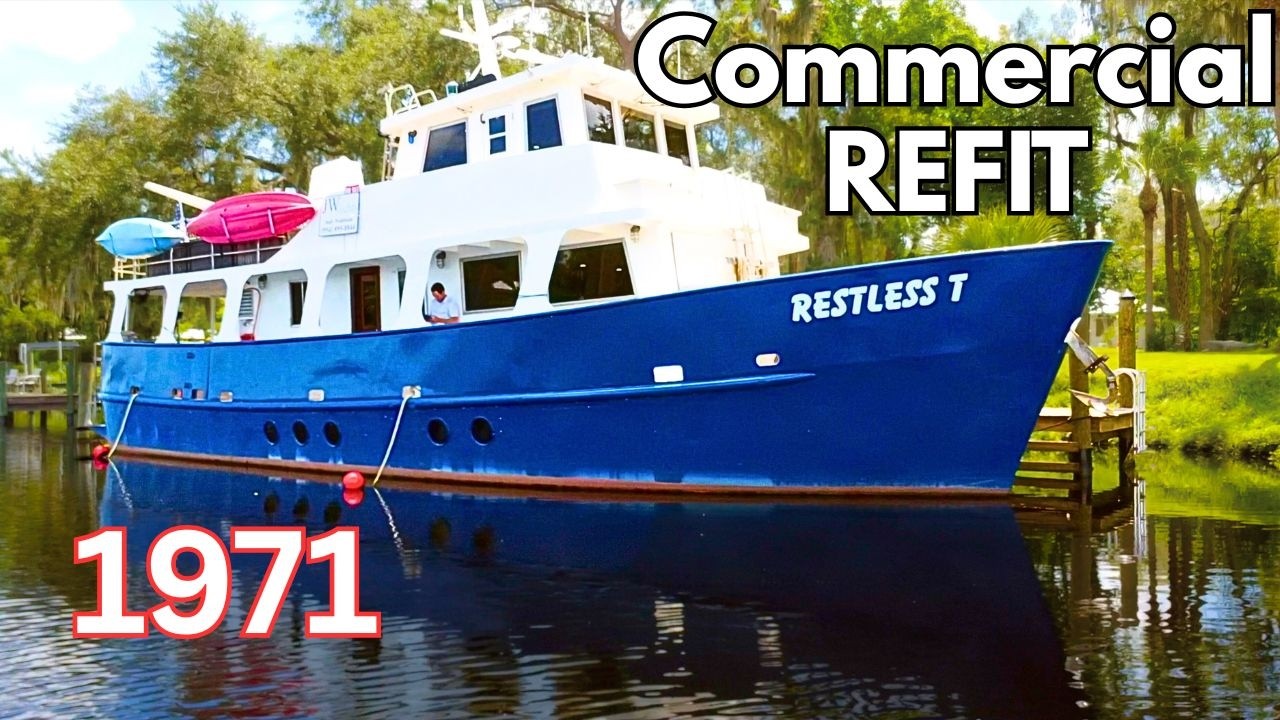 Commercial Steel Hull REFIT to Luxury Liveaboard! 1971 57' Sermons Expedition Trawler $349K
