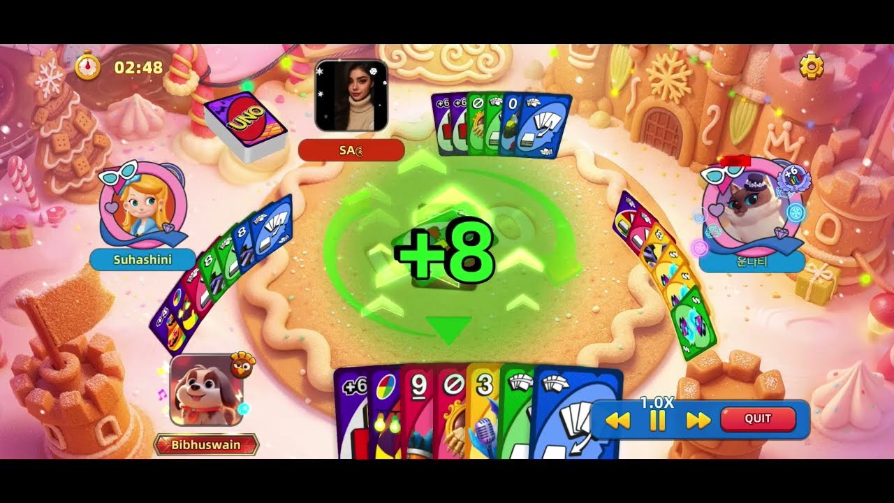 UNO MOBILE GAME!! GO WILD 1000 Discard All +6 Part -1🥳🥳