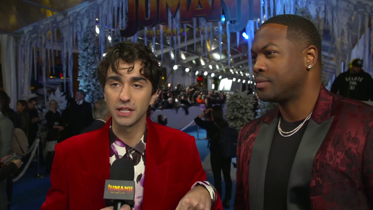 Alex Wolff and Ser'Darius Blain Interview Jumanji 2 The Next Level Premiere