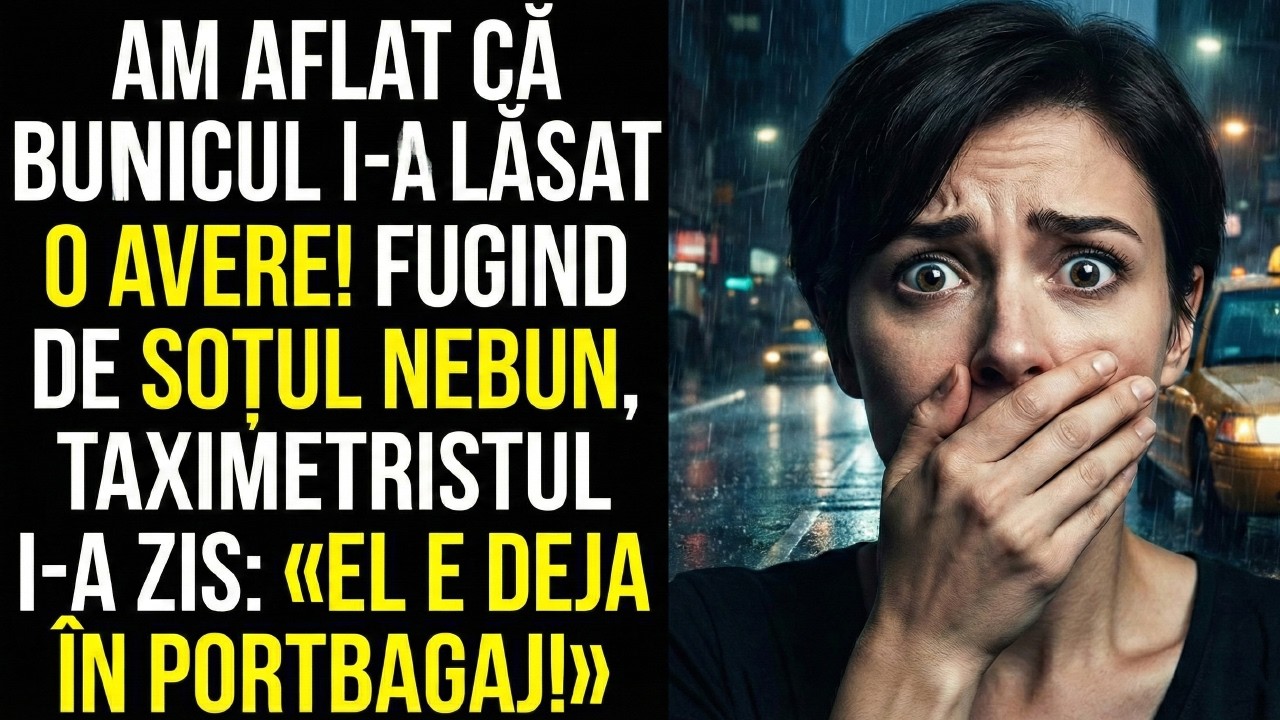 Tatiana fugea pe ascuns de soțul ei către moștenirea bunicului, dar în taxi șoferul i-a șoptit...