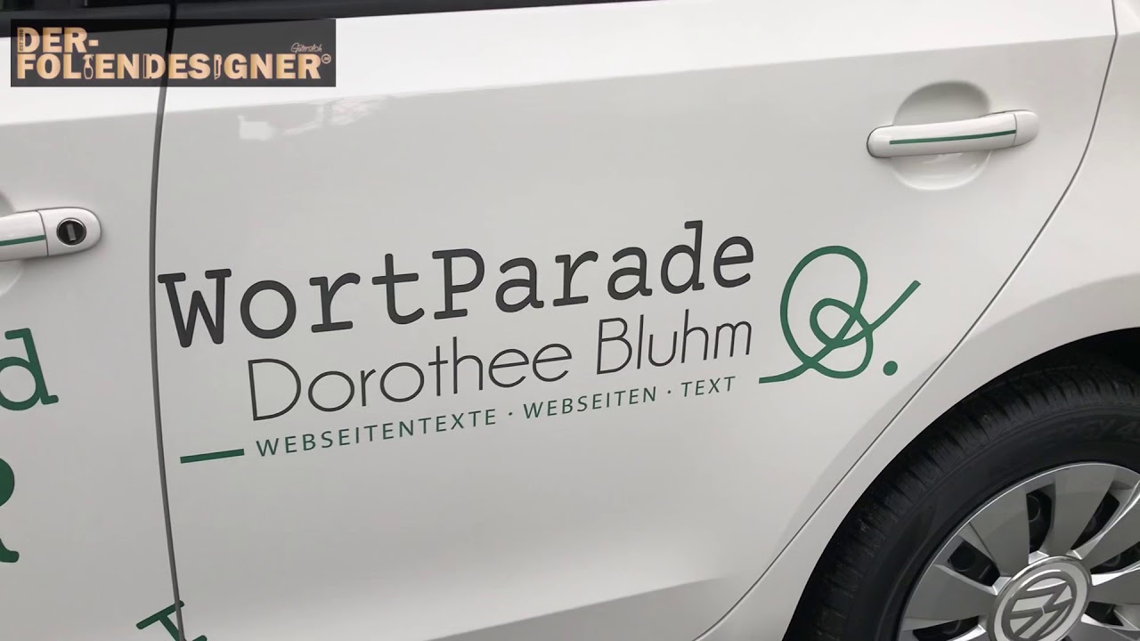 VW UP Foliert und beschriftet