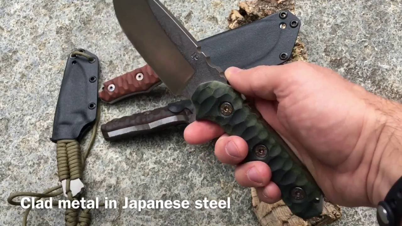 Wander Tactical Raptor and Lynx knives in clad metal steel