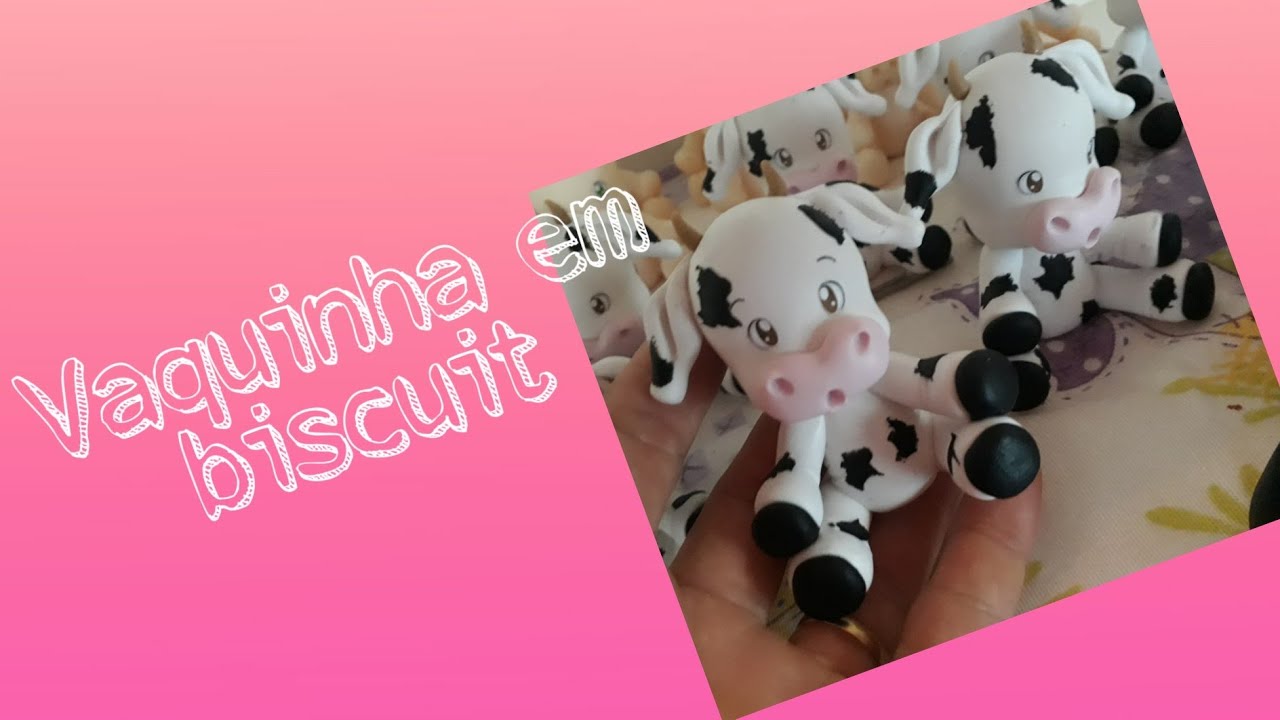 DIY vaquinha em biscuit