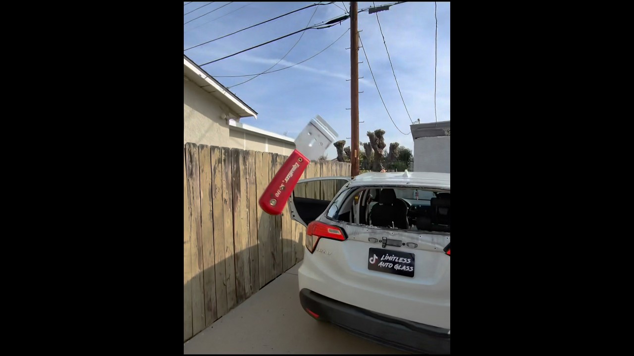 Honda Hrv back glass replacement #autoglass #tempered #glass #fypシ #asmr  #satisfying