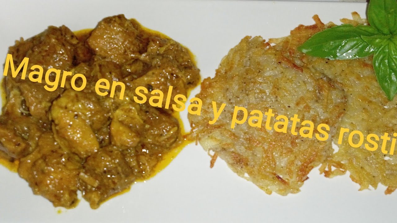 🔴// MAGRO EN SALSA CON PATATAS ROSTI //, RECETA RAPIDA Y SENCILLA.
