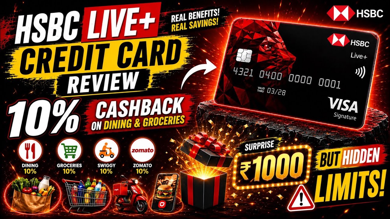 Обзор кредитной карты HSBC Live+ | 🔥Кэшбэк 10% в ресторанах, на доставке и продукты | 🔥Но есть ск...