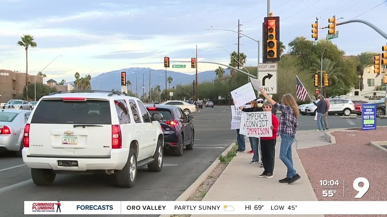 Tucson protesters clash over immigration enforcement at 'Resist at Rush Hour' demonstration