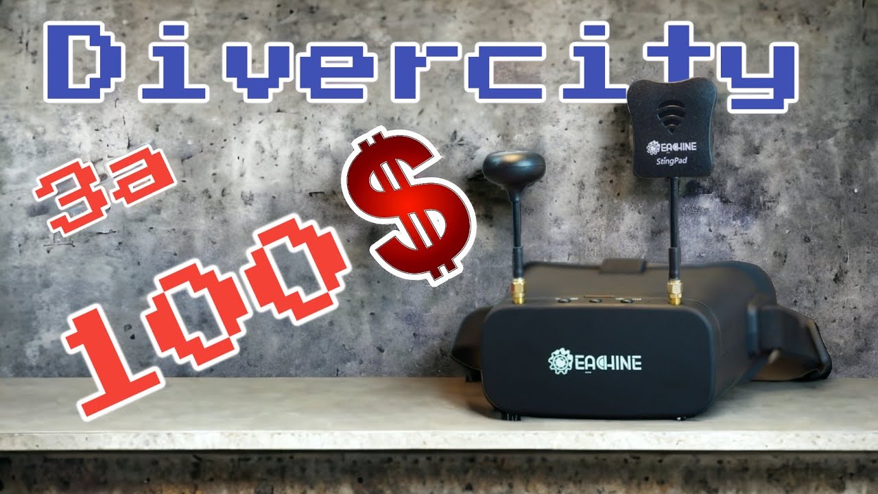 Обзор Eachine ev800dm - аналоговый FPV шлем. Разбор и тест.