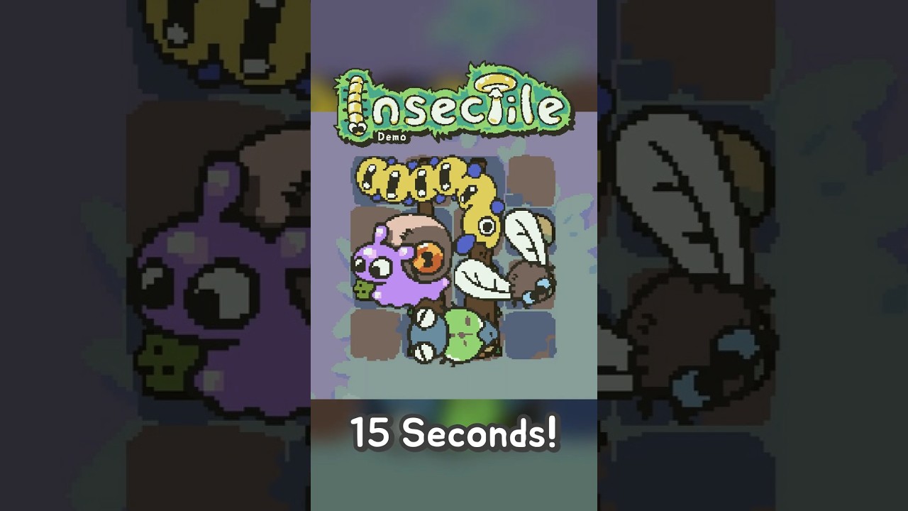 15 Seconds of the Insectile Demo! #indiegame #pixelart #indiedev