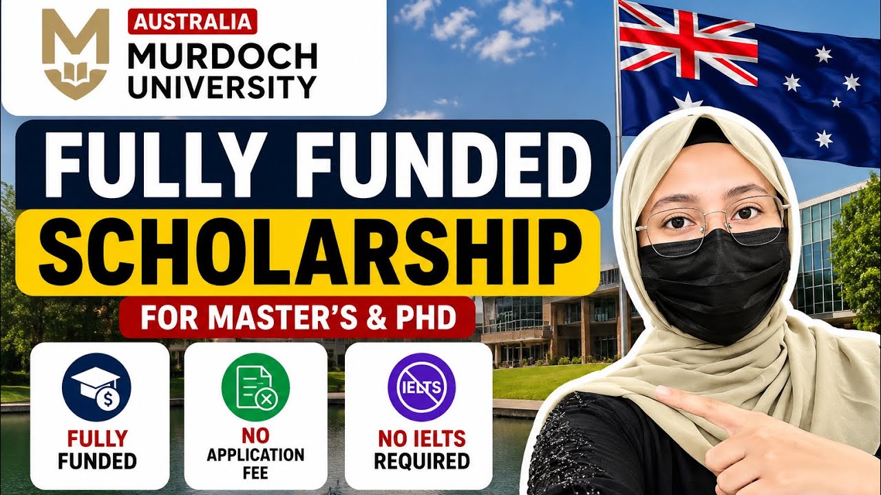 🇦🇺Murdoch University Australia Fully Funded Scholarship 2027 |IELTS & Application Fee ❌| Master, PhD