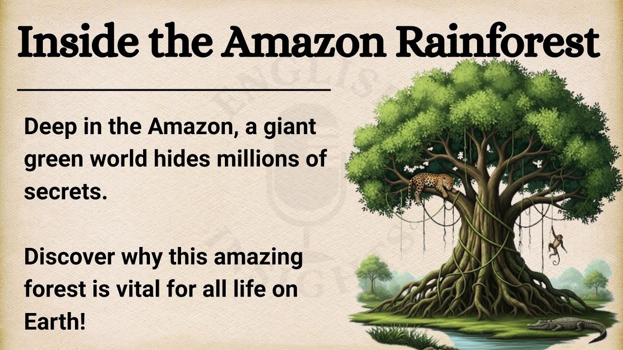 Amazon Secrets: Uncover Earth's Green Heart 🇧🇷 | Learn English Through Story Level 2 | Graded Reader