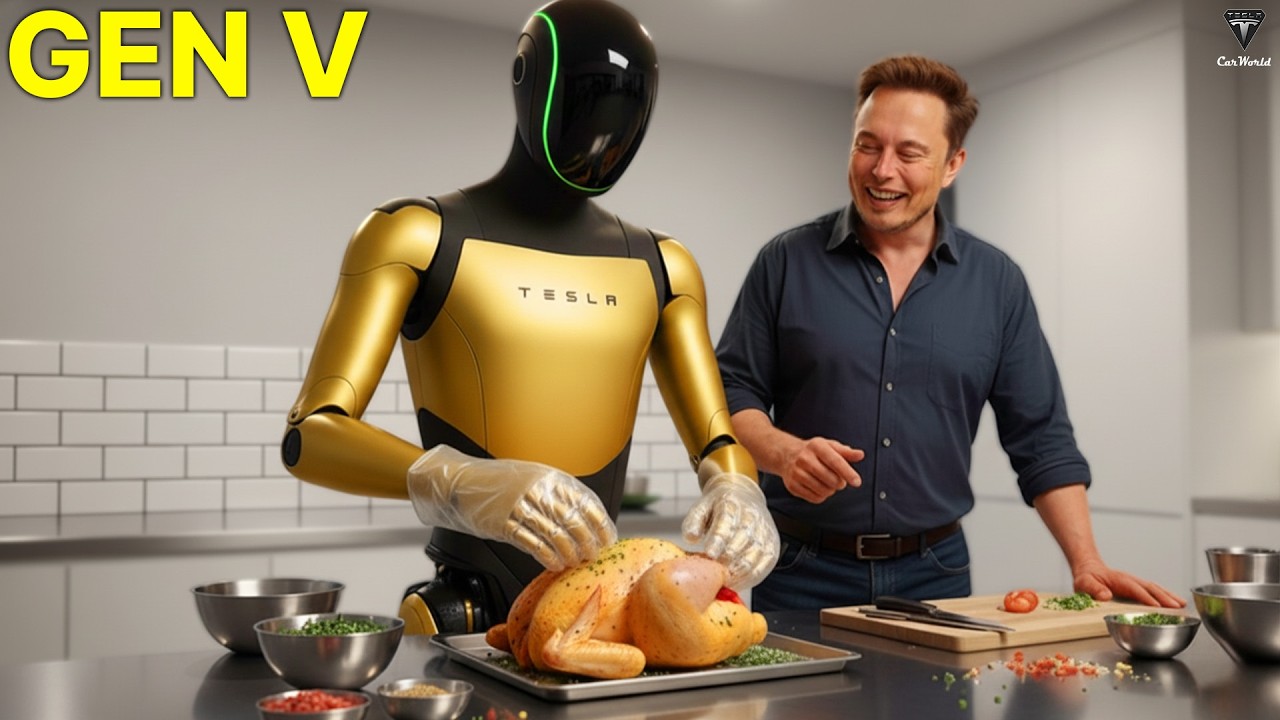 Tesla Bot 5-го поколения ОБОЙДЁТ Железного Робота Xpeng с БЕЗУМНЫМИ возможностями уборки! Илон Ма...