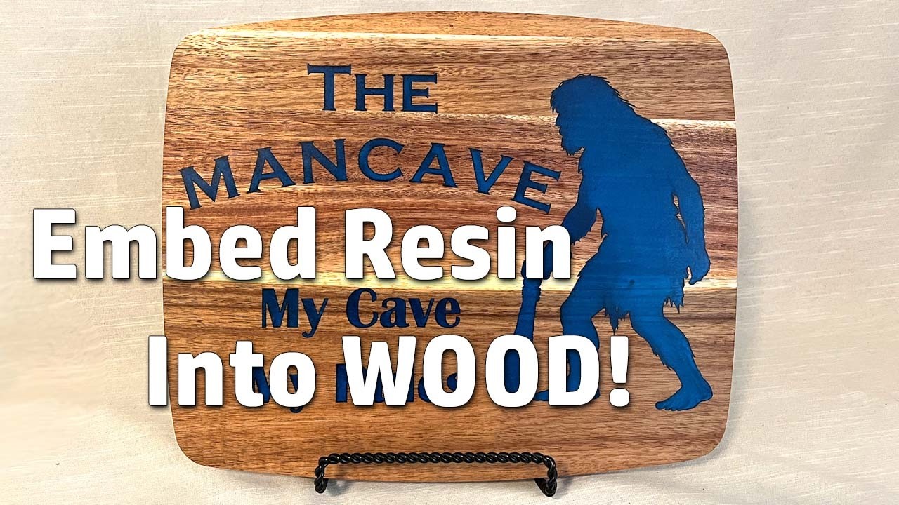 Engraved and Epoxy Embedded Charcuterie Board #charcuterie #woodworking #epoxy #engraving