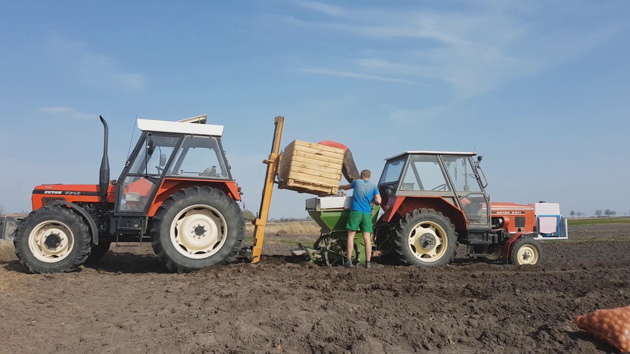 Sadzenie Ziemniaków 2018 | Zetor 5011 | Zetor 6340 | 1080p |