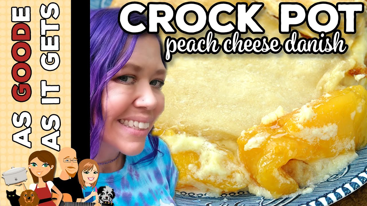 Crock Pot Peach Cheese Danish