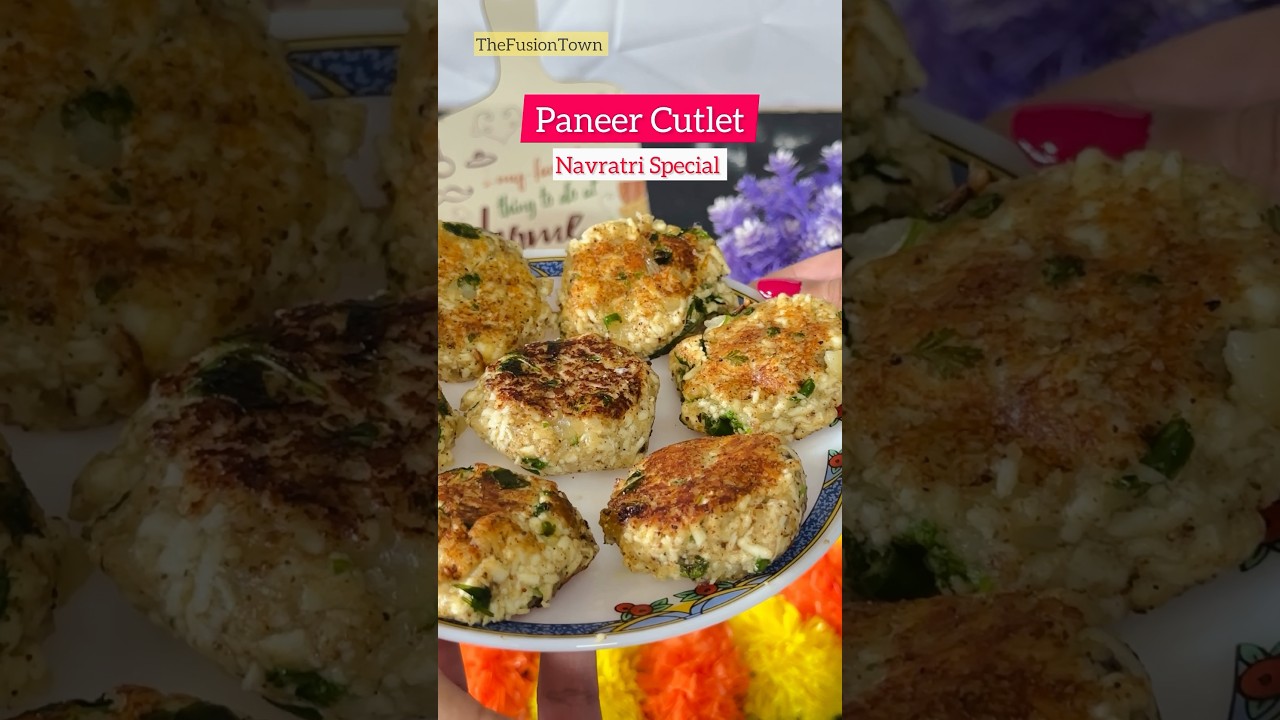 Vrat wali paneer cutlets | Navratri special | #snacks #festive #food #vrat #paneer #cooking #shorts