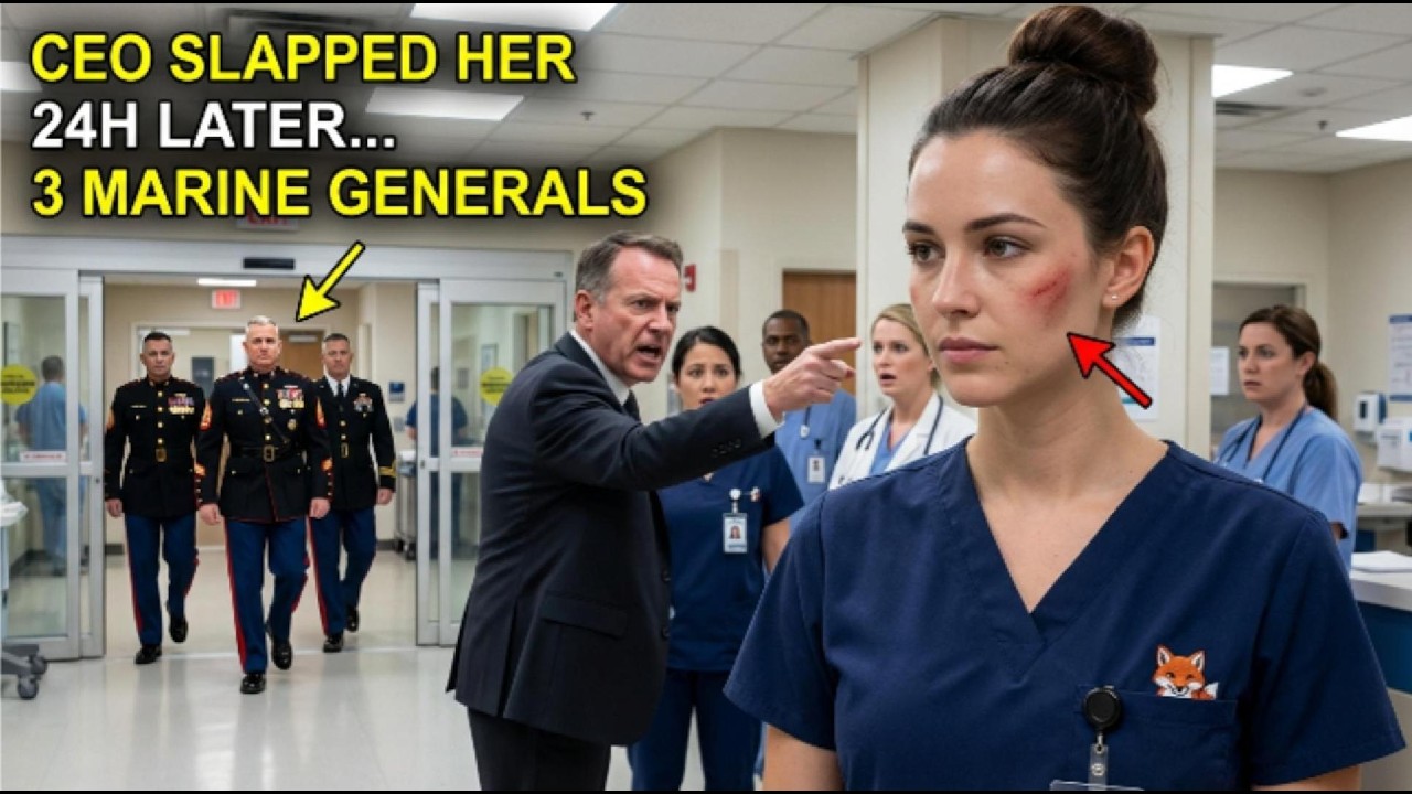 The CEO Slapped the “Quiet Nurse” — Next Day, 3 Marine Generals Came for Her