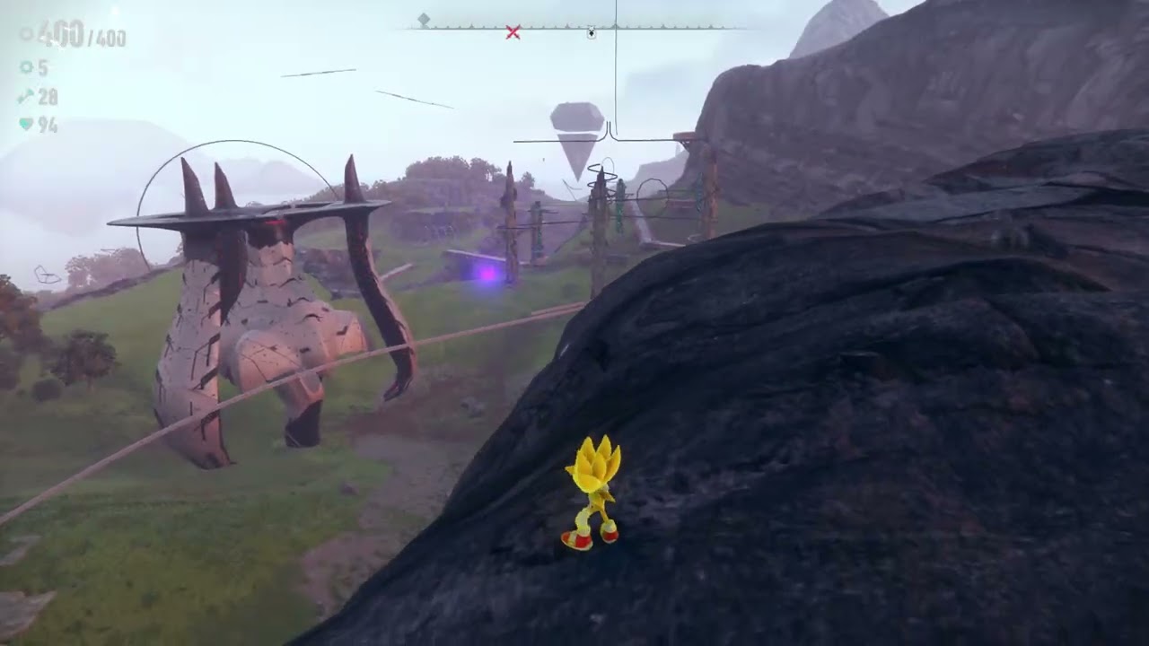 Sonic Frontiers: Kronos Island out of bounds with Super Sonic mod. (Real Shit)