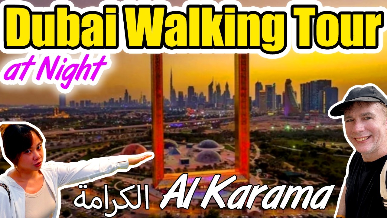 🌙 Dubai Night Walk: Cheap Eats, Hidden Gems & Kefir Finds! 🛒