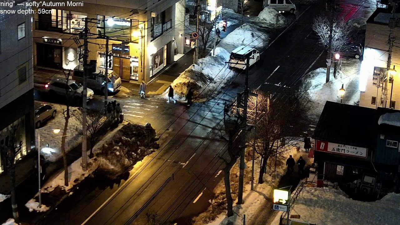 Sapporo in Winter, lofi radio 24 hours | February 27, 2026 | 札幌市中央区交差点の積雪ライブカメラ