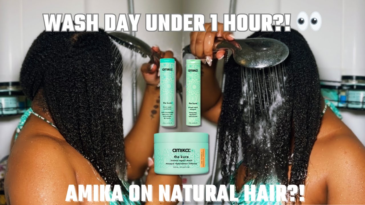 My Quickest Wash Day EVER?! ft. Amika Review