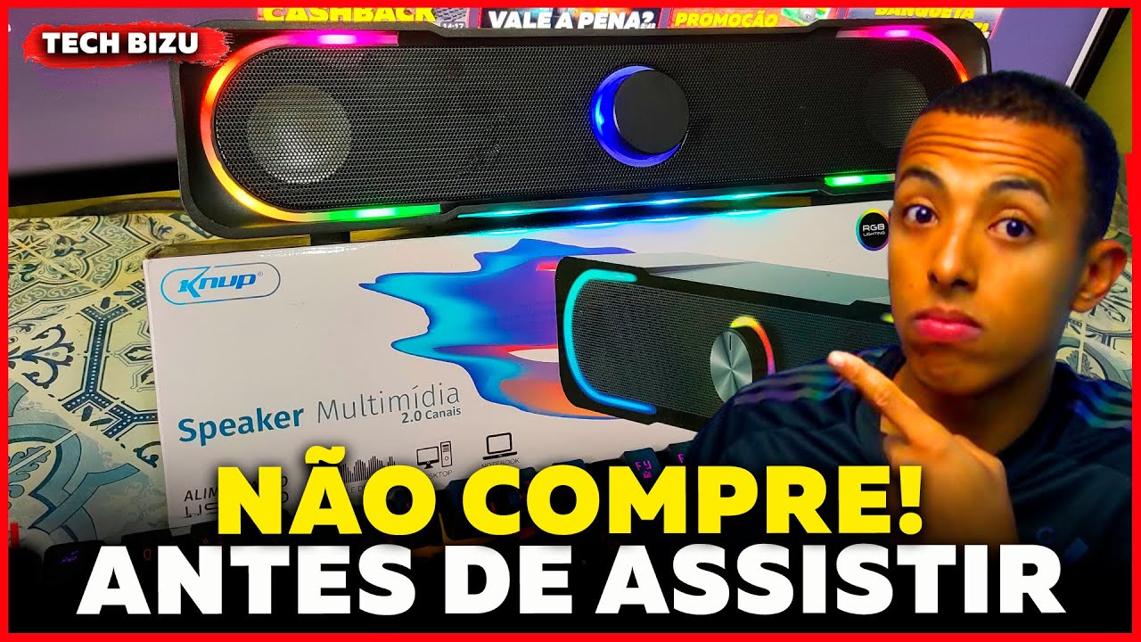 Soundbar Knup KP-RO803 com RGB I Unboxing e Primeiras Impressões I Tech Bizu