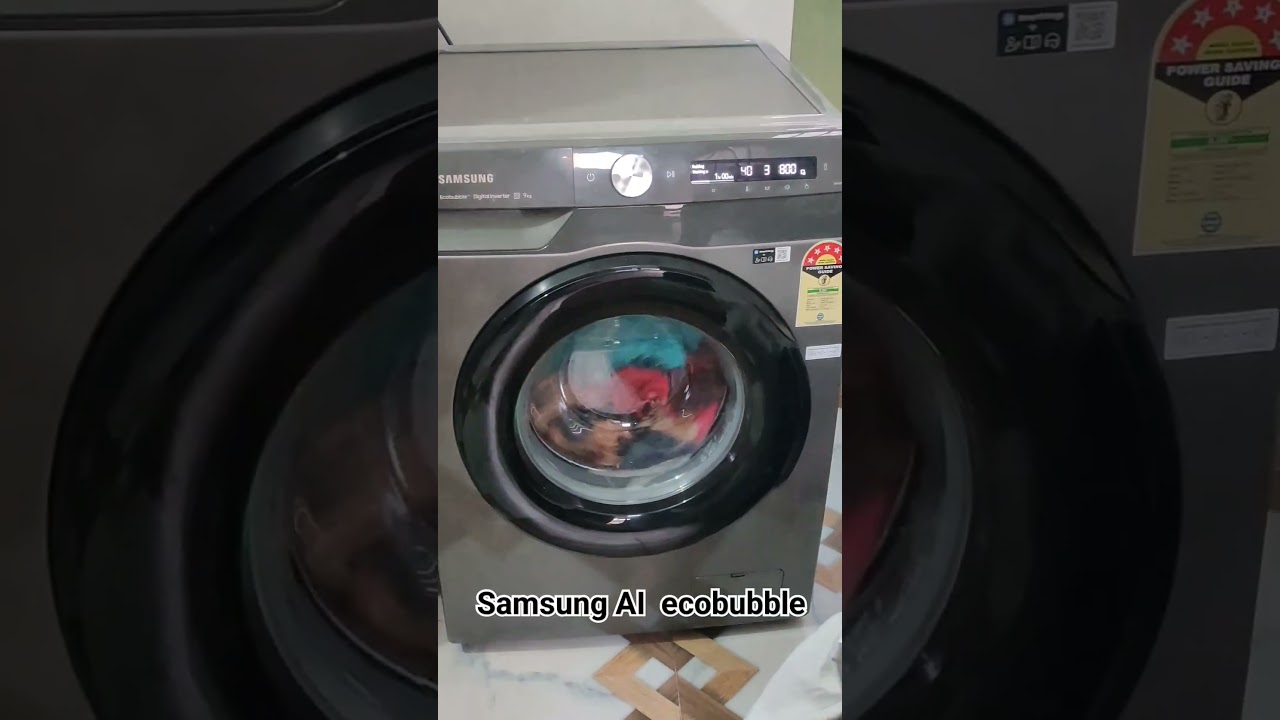 samsung ai ecobubble washing machine 9kg | #samsung #ai #like #subscribe