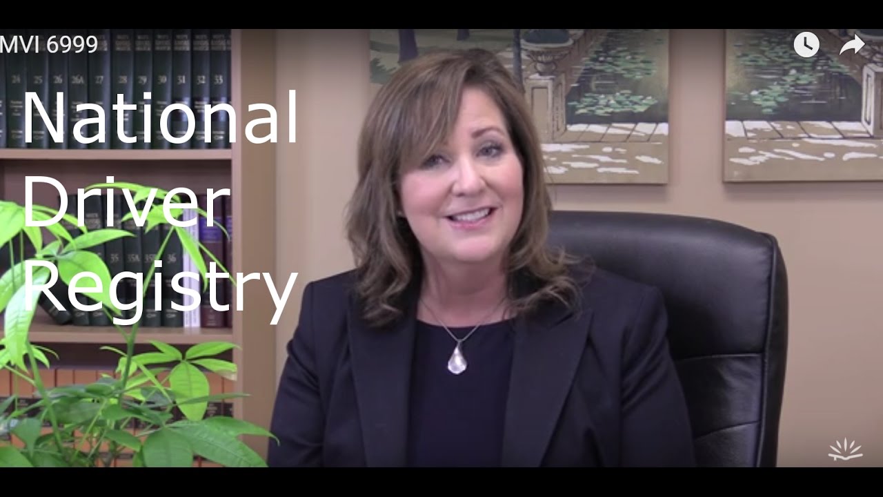 National Driver Registry- tracks you across state lines!