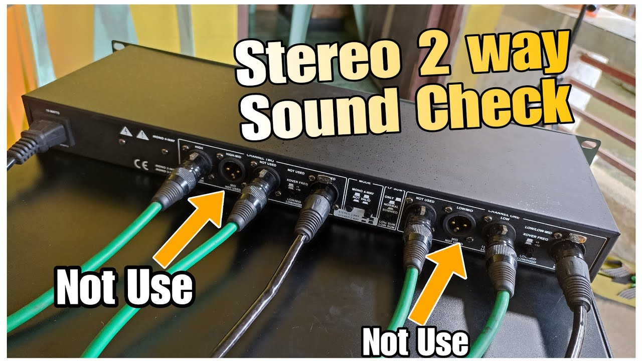 How to  Stereo 2 way to Cross Over? Sound System Audio Processors