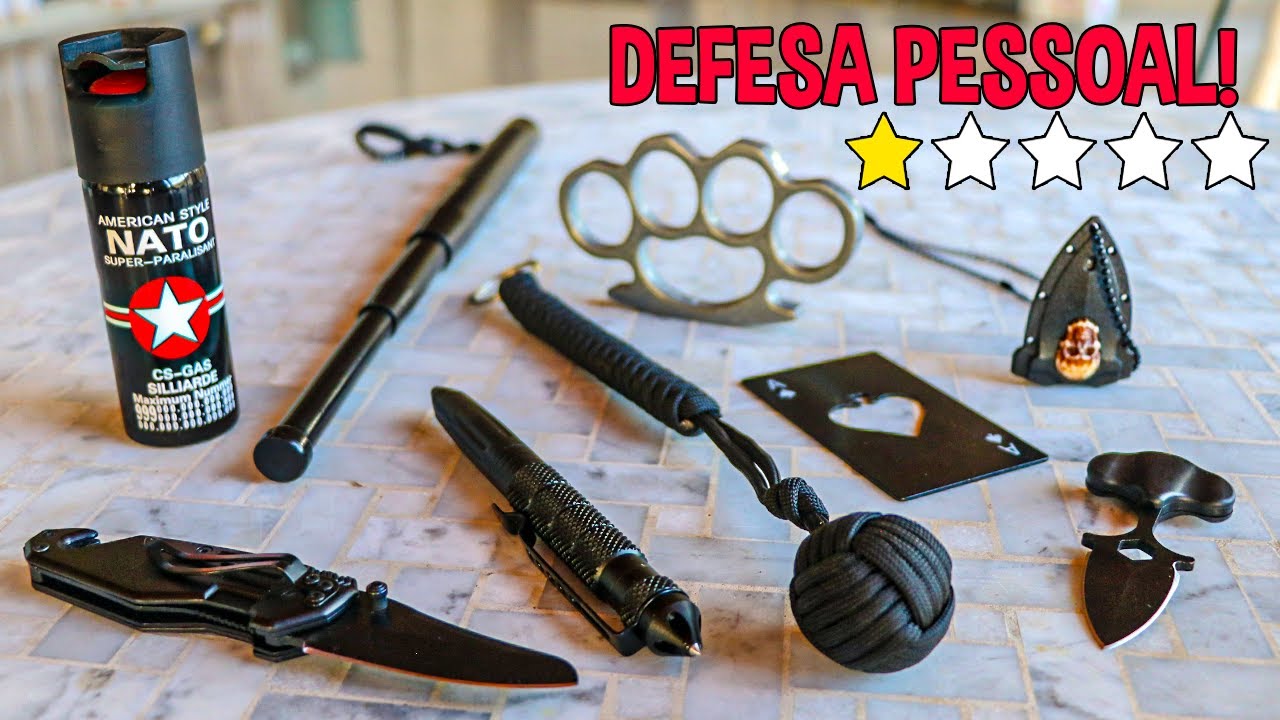 TESTANDO as ARMAS de DEFESA PESSOAL com MENOR PREÇO!