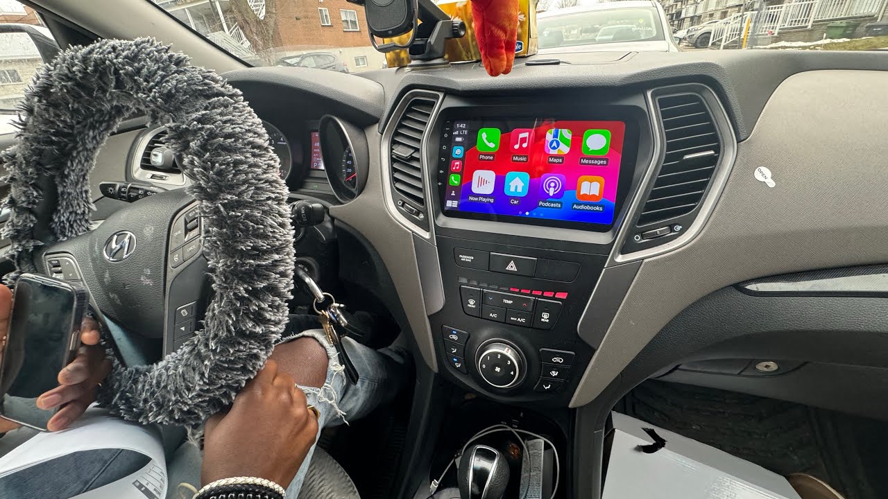 Видео с полным описанием снятия магнитолы с экрана Android CarPlay и установки камеры на Hyundai ...