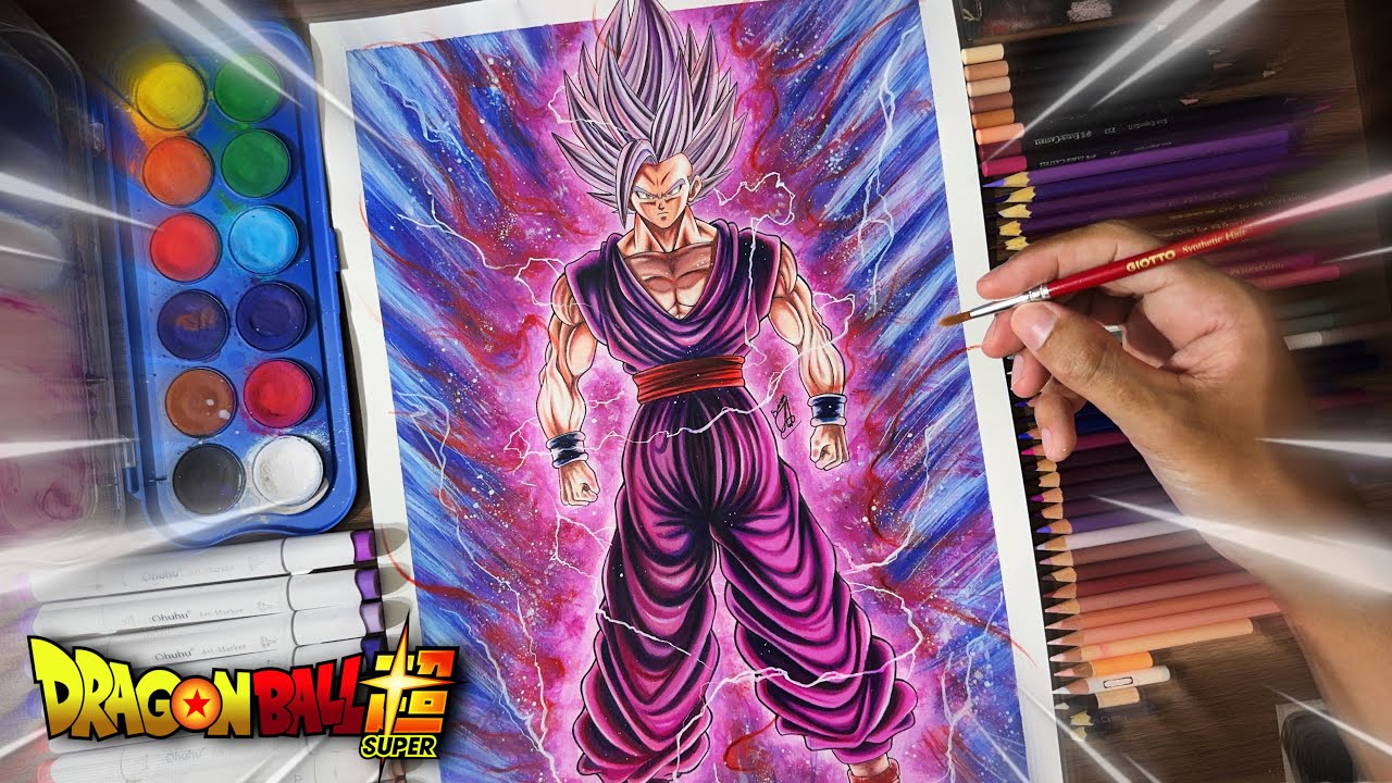Speed Drawing Gohan Beast [ Dragon Ball Super Mangá ]
