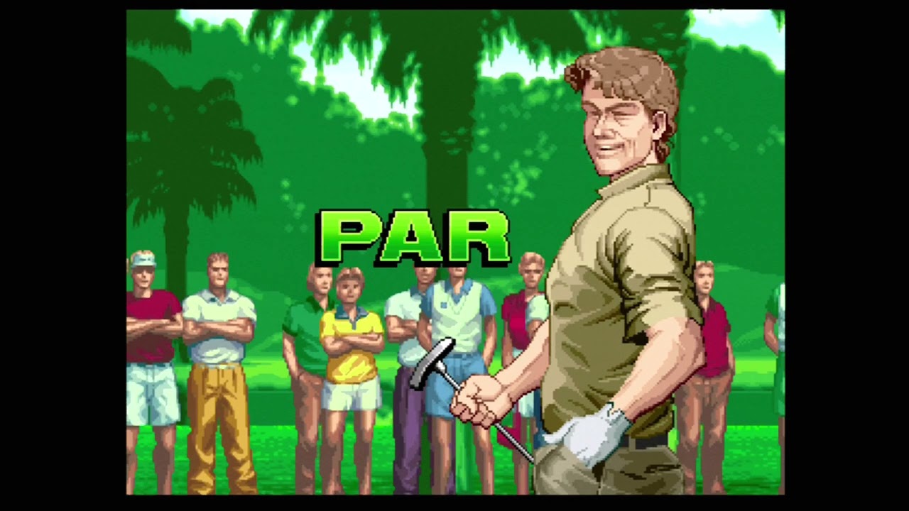Видео игрового процесса Neo Turf Masters/Big Tournament Golf (SNK Neo Geo CD).
