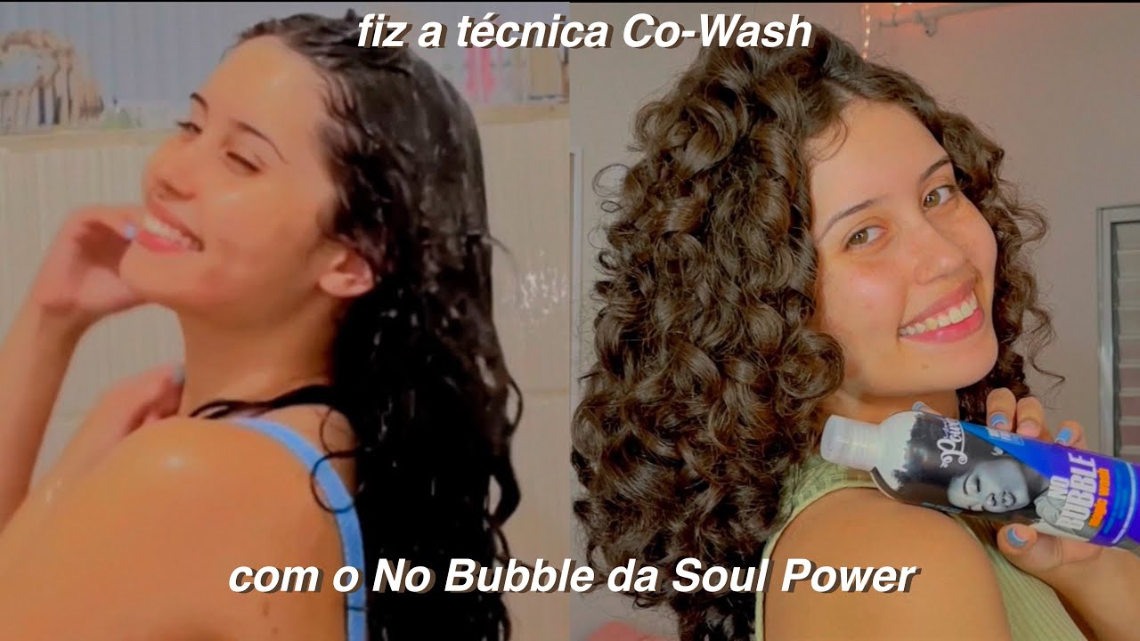 Fiz a técnica Co-Wash no meu cabelo🤎