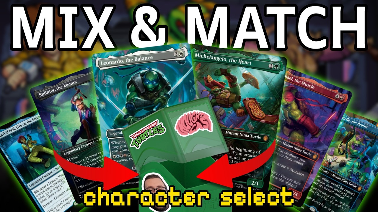 The Party Wagon! | TMNT Themed Mash-Up Commanders | Character Select Mix & Match Deck