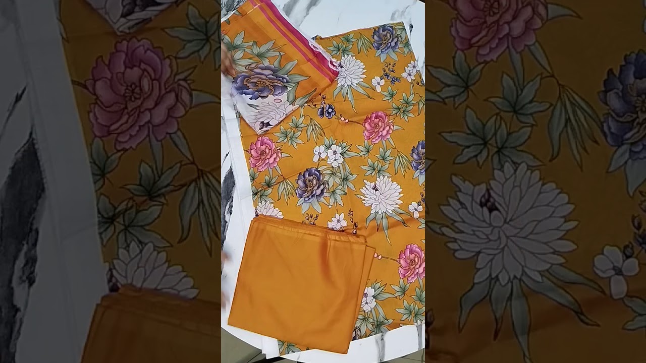 Clearance Sale on Maria B printed 3 piece unstitched 😱👇 #Shorts #unstitchedsuits