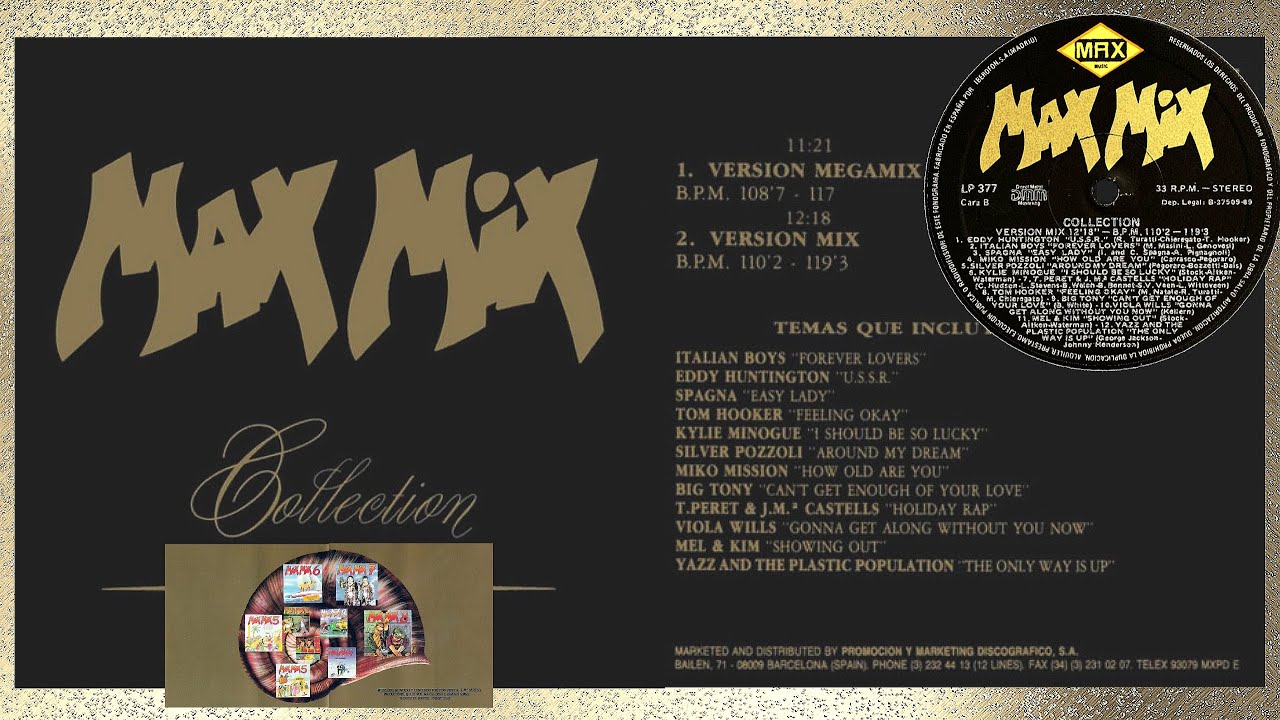 MAX MIX COLLECTION ⚡ X2 MEGAMIXES ⚡ Non-Stop Megamix '83-'88 italo disco eurobeat high energy '80s